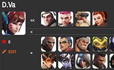 Vote on advantageous or disadvantageous matchups for heroes.